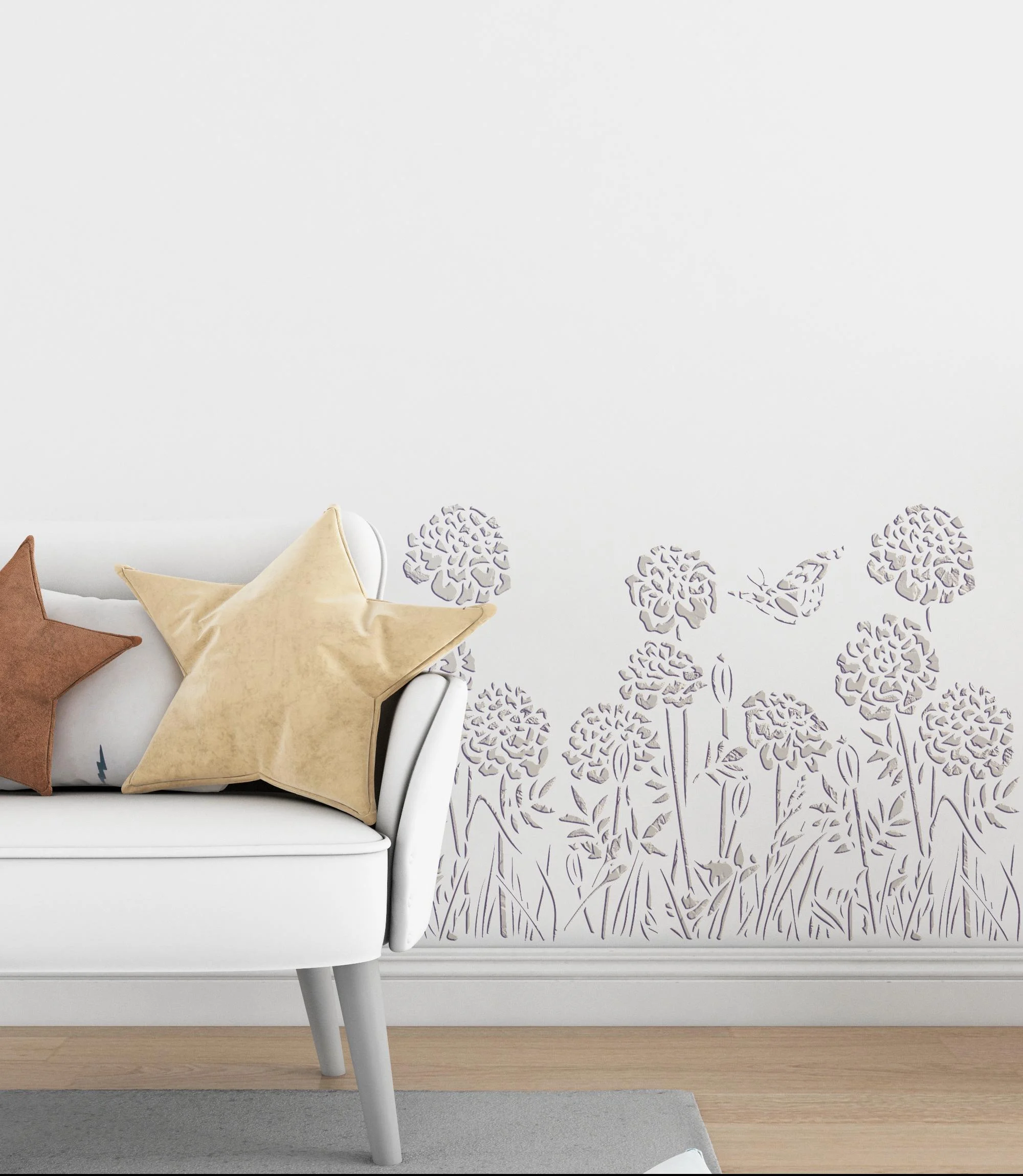 Custom accent wall: stencil plaster, panelling or colour-drenched feature work — YZ Painting & Finishing, Greater Vancouver